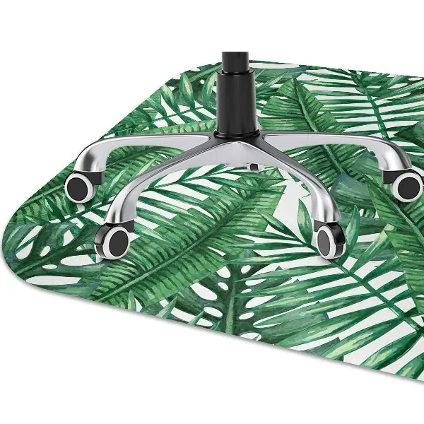 Mata pod fotel biurowy Monstera liść