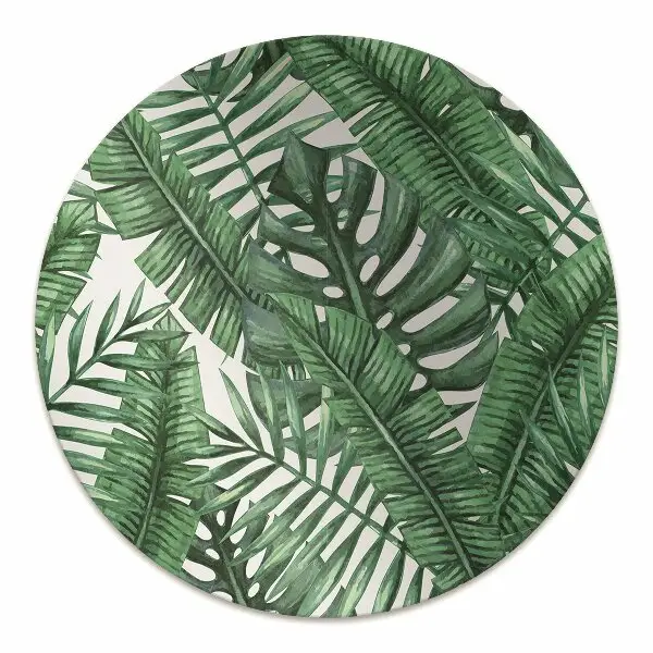 Mata pod fotel biurowy Monstera liść