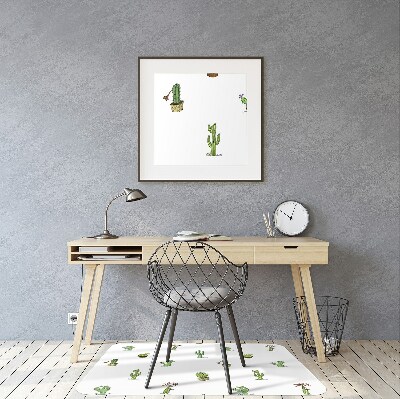 Podkładka pod krzesło obrotowe Kaktusy
