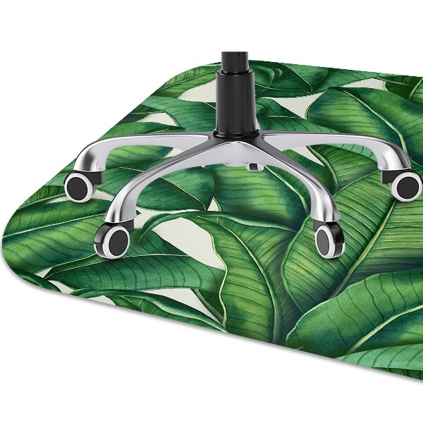 Mata pod krzesło do biura Liście botaniczne