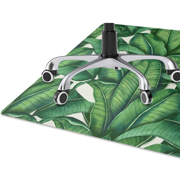 Mata pod krzesło do biura Liście botaniczne