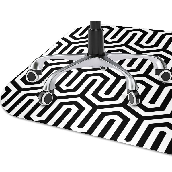 Mata pod krzesło do biura Geometryczny wzór