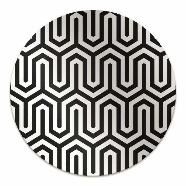Mata pod krzesło do biura Geometryczny wzór