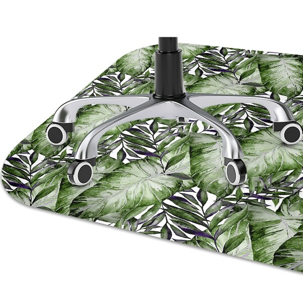 Mata pod fotel biurowy Liść Monstera