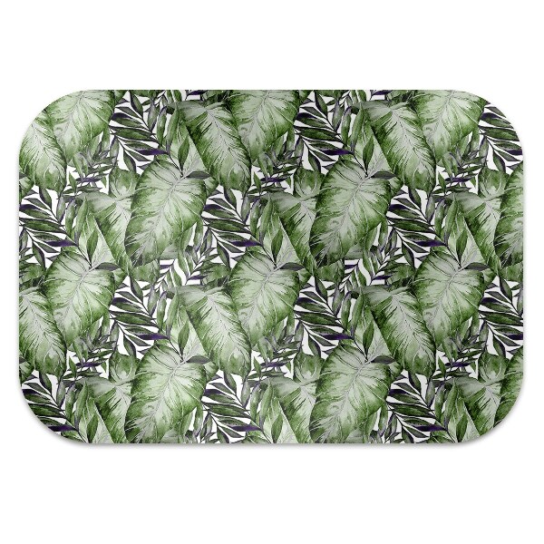 Mata pod fotel biurowy Liść Monstera