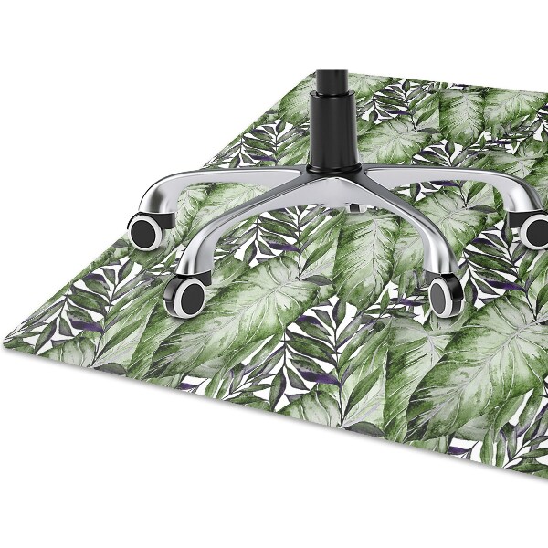 Mata pod fotel biurowy Liść Monstera
