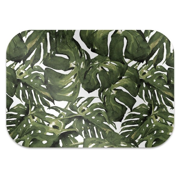 Mata pod fotel biurowy Liść Monstera