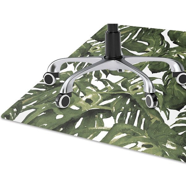 Mata pod fotel biurowy Liść Monstera