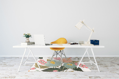 Podkładka pod krzesło obrotowe Malowane kwiaty