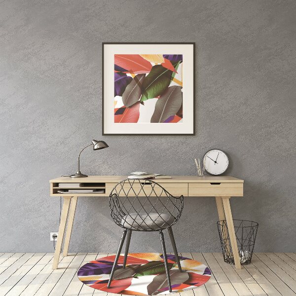 Podkładka pod krzesło obrotowe Kolorowe liście