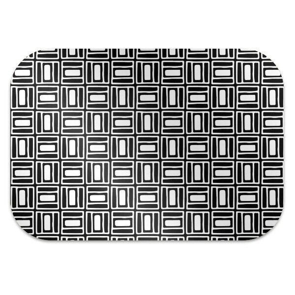 Mata pod krzesło do biura Geometryczny wzór