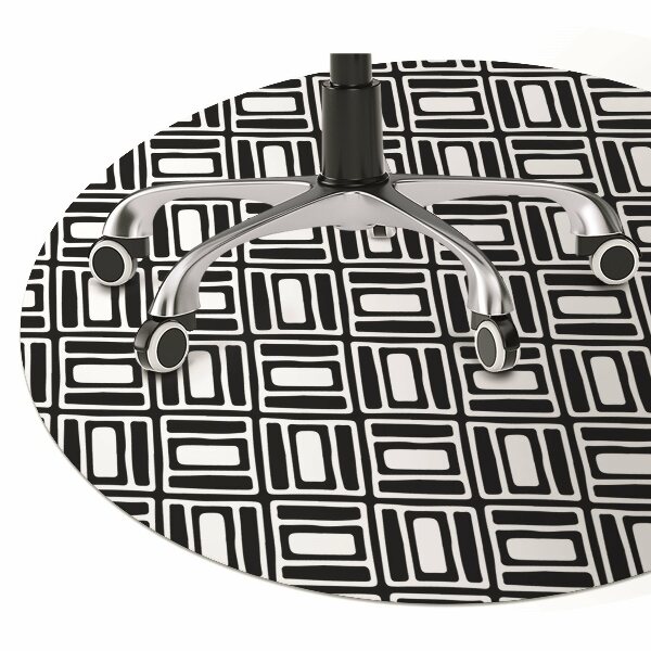 Mata pod krzesło do biura Geometryczny wzór