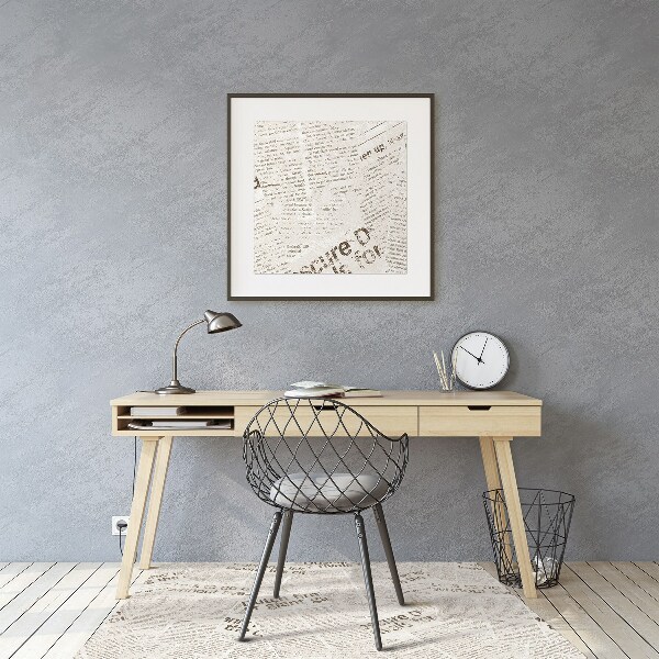 Mata ochronna pod fotel Gazety w stylu vintage