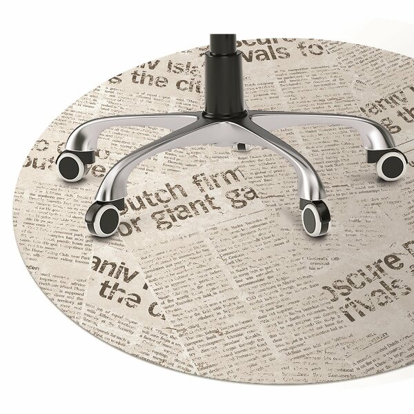 Mata ochronna pod fotel Gazety w stylu vintage
