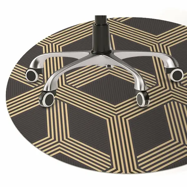 Mata pod krzesło do biura Geometryczny wzór