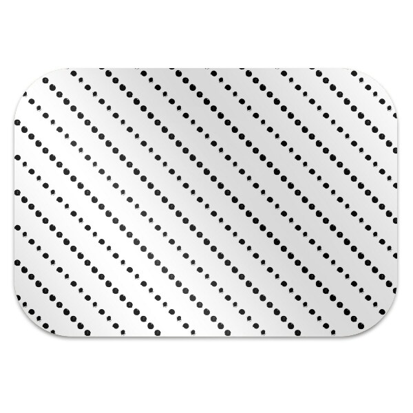 Mata pod fotel ochrona paneli Kropki geometria