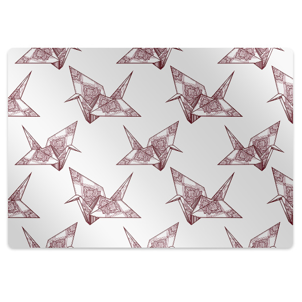 Mata pod fotel biurowy Ptaki origami