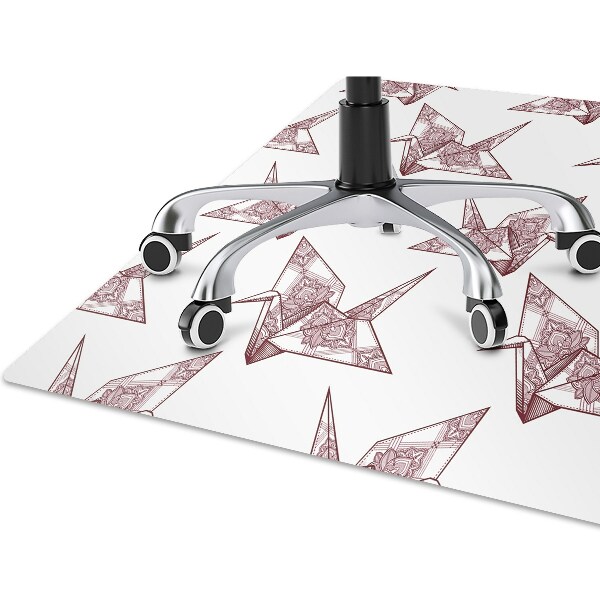 Mata pod fotel biurowy Ptaki origami