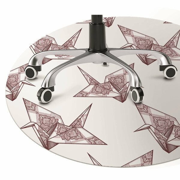 Mata pod fotel biurowy Ptaki origami