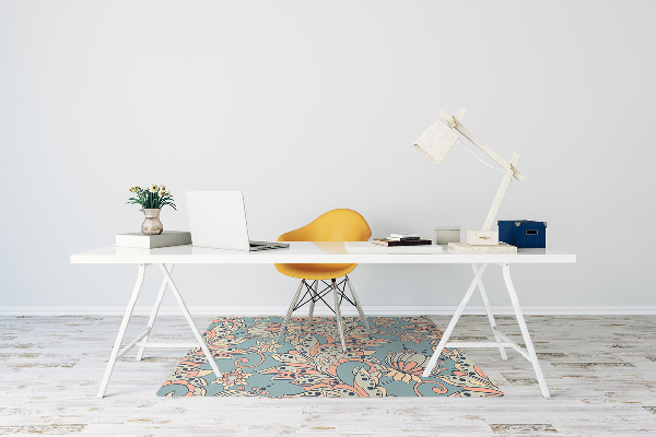 Mata na podłogę pod krzesło Bajkowe kwiaty