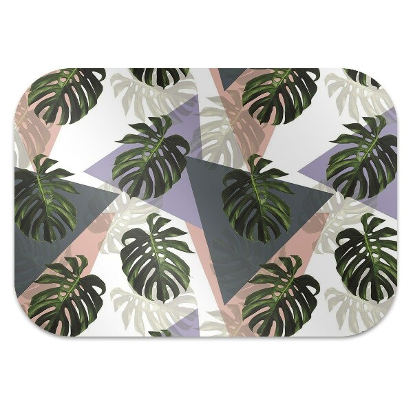Mata pod fotel biurowy Monstera wzór