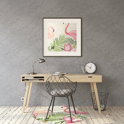 Podkładka pod krzesło Dwa flamingi