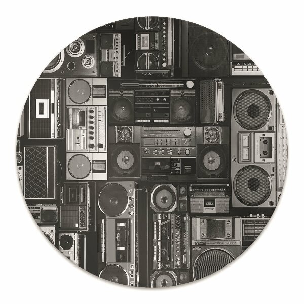 Mata na podłogę pod krzesło Old school boombox