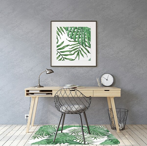 Mata pod fotel biurowy Liście Palm