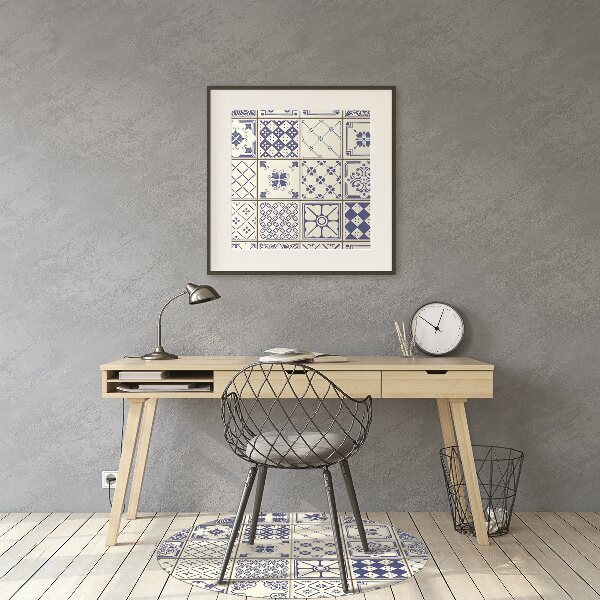 Podkładka pod krzesło obrotowe Płytki Azulejos