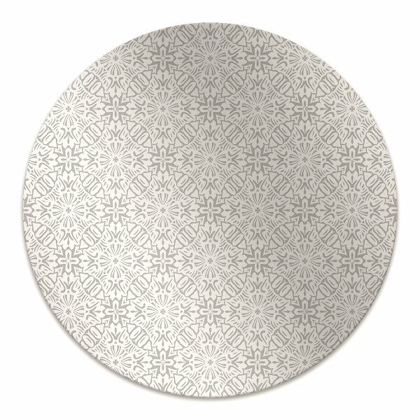 Mata pod krzesło do biura Kwiatowy ornament