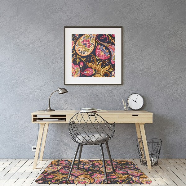 Mata pod fotel ochrona paneli Kolorowy Paisley