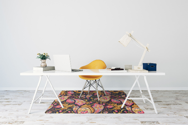 Mata pod fotel ochrona paneli Kolorowy Paisley