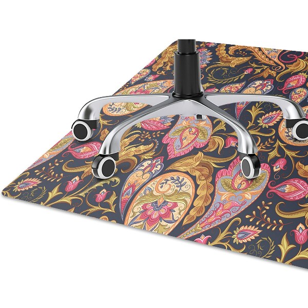 Mata pod fotel ochrona paneli Kolorowy Paisley