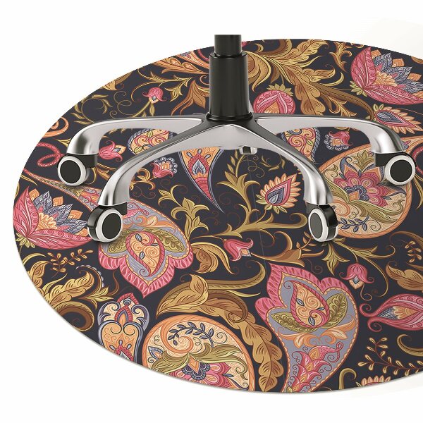 Mata pod fotel ochrona paneli Kolorowy Paisley