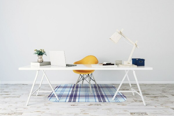 Mata pod fotel biurowy Szkocka krata