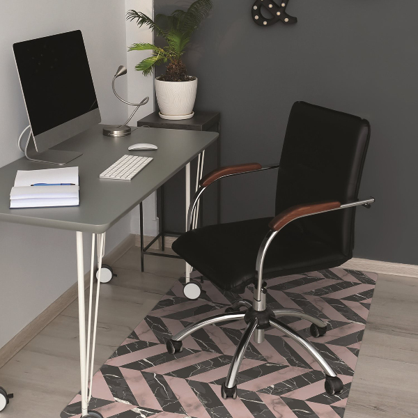 Mata pod fotel ochrona paneli Marmur styl loft