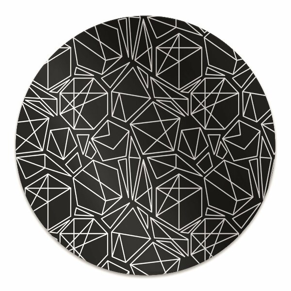 Mata na podłogę pod krzesło Geometryczne bryły