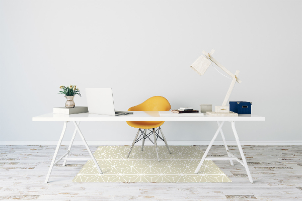Mata pod krzesło do biura Geometryczny wzór