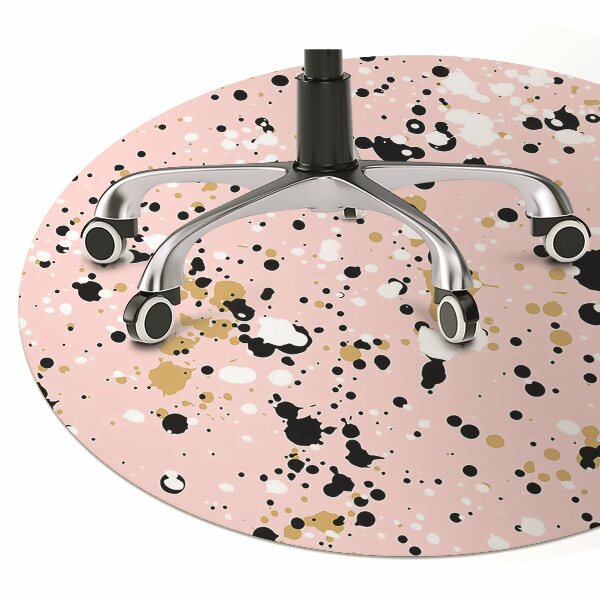 Mata pod fotel biurowy Plamy z farby
