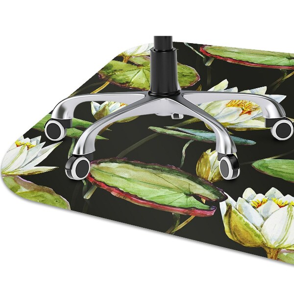 Mata pod fotel biurowy Kwiaty lotosu