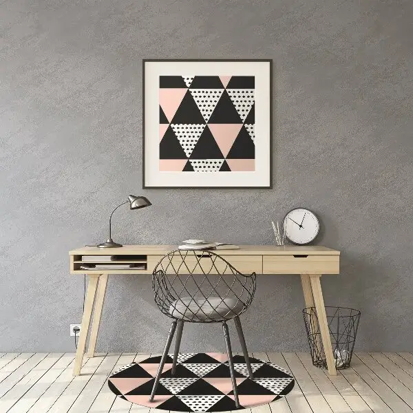 Mata pod krzesło Geometryczne trójkąty