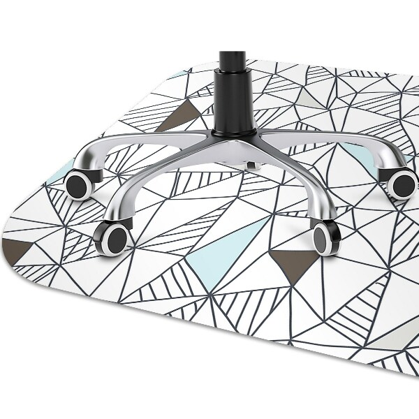 Mata pod krzesło do biura Geometryczny wzór