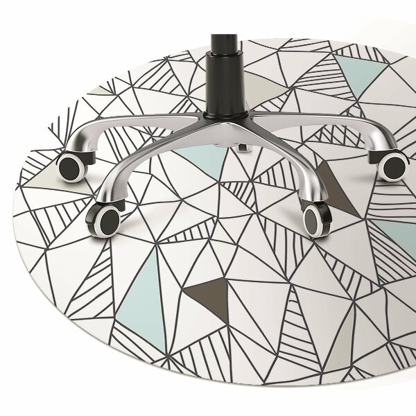 Mata pod krzesło do biura Geometryczny wzór