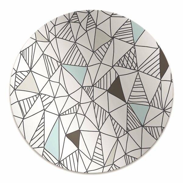 Mata pod krzesło do biura Geometryczny wzór
