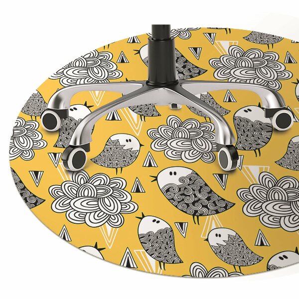 Podkładka pod krzesło Doodle ptaki