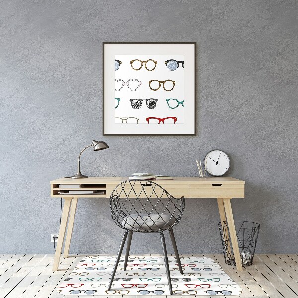 Mata pod fotel biurowy Retro okulary