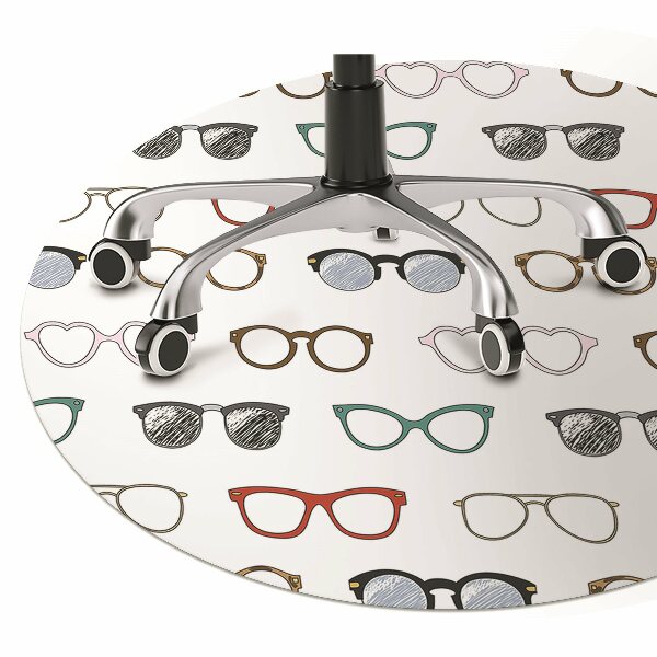 Mata pod fotel biurowy Retro okulary