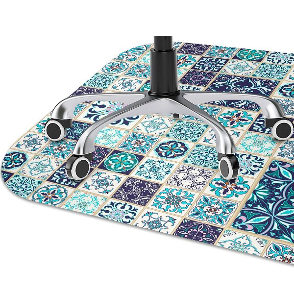 Mata pod fotel ochrona paneli Piękny patchwork