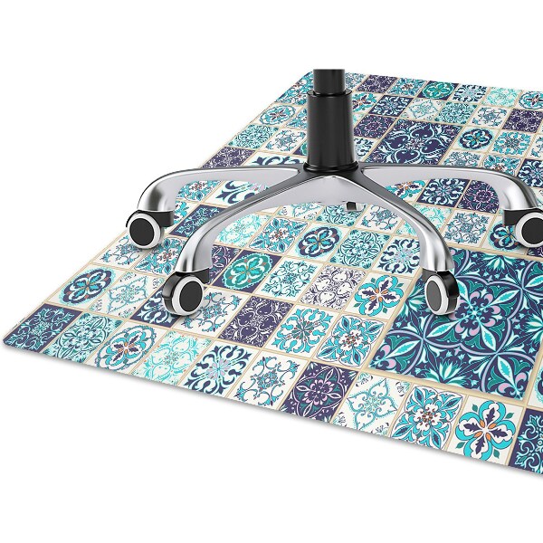 Mata pod fotel ochrona paneli Piękny patchwork
