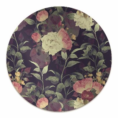 Mata na podłogę pod krzesło Vintage kwiaty